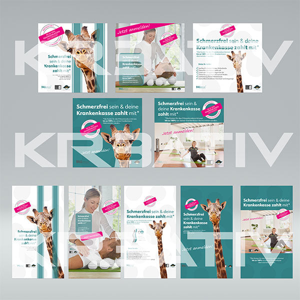 Mini-Marketing-Paket zum Bewerben von Präventionskursen - BALLance Dr. Tanja Kühne® - Methode